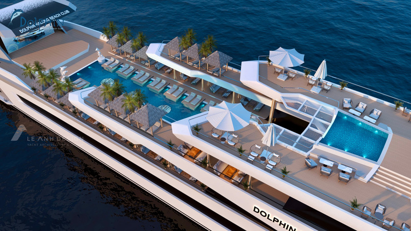 Du thuyền Dolphin Beach Club 6 sao